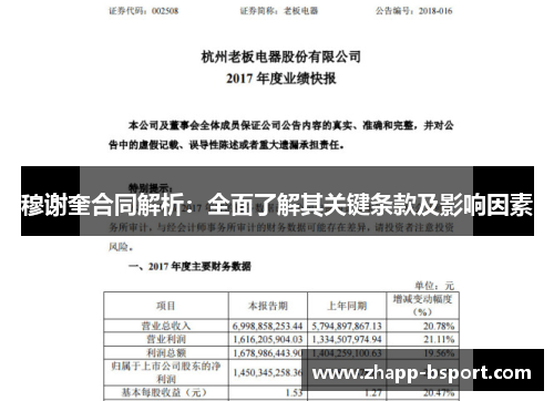 穆谢奎合同解析：全面了解其关键条款及影响因素